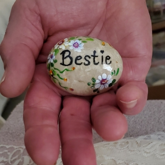 handmade personalized rock, painted rock, rock for Bestie, appreciation gift - Picture 6 of 7
